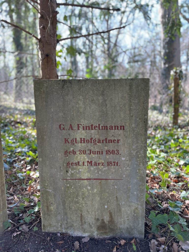 Grabstein von Hofgärtner Fintelmann