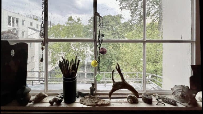Blick aus dem Fenster Atelier Jeanne Mammon