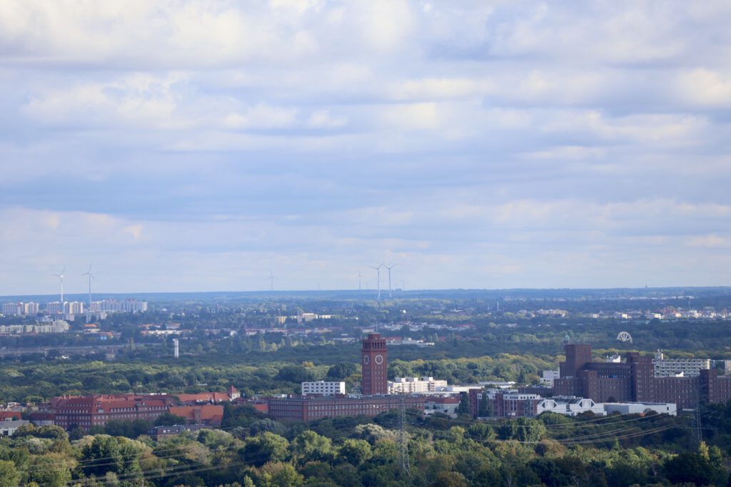 Berlin Siemensstadt vom Olympia Glockenturm aus gesehen
