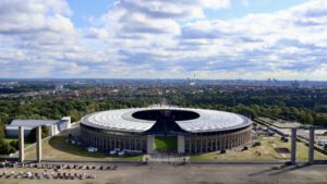 Blick auf Olympia Stadion Berlin